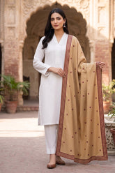 Doria Multi Twin Sequins Border Shawl