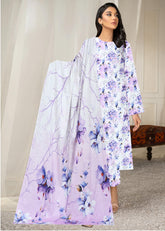 SHADES OF PURPLE 3pc Premium Doria linen suit with linen dupatta (Unstitched)