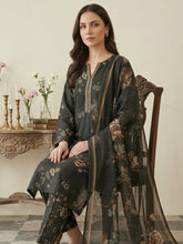 BLACK BROWN & GREEN Printed Premium Lawn Full Suit 3pc Suit (Unstitched)