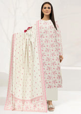 Cashme Wool 3 Pc Printed Unstitched Suit