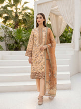 BISCUITTI & BROWN Digital Printed 3pc Suit with Luxury Voile Dupatta(Unstitched)