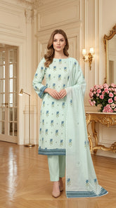 HONEYDEW Supreme Lawn 3pc suit with Luxury Voile Dupatta