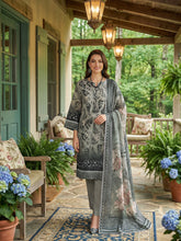 PASTEL GREEN WITH MULTI PRINT Premium Classic Lawn Printed Suit with Light Weight Fancy Voile Dupatta 3pc (Unstitched)