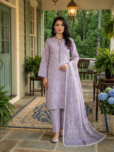 LAVENDER Digital Printed 3Pc suit with Luxury Voile Dupatta(Unstitched)