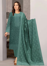 SAGE GREEN 3Pc Premium Dhanak Printed Suits (Unstitched)