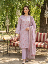 PALE LAVENDER Digital Printed 3Pc suit with Luxury Voile Dupatta(Unstitched)