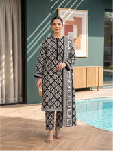 BLACK & WHITE DIGITAL PRINTED PREMIUM LAWN SUIT WITH FINE LAWN DUPATTA 3Pc (Unstitched)