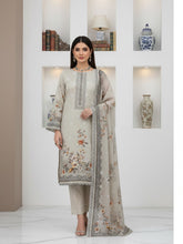 BASE TEA GREEN BROWN & PEACH Floral Digital Printed 3Pc suit with Luxury Voile Dupatta(Unstitched)