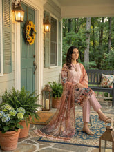 COPPER WITH MULTI PRINT Premium Classic Lawn Printed Suit with Light Weight Fancy Voile Dupatta 3pc (Unstitched)