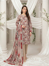 CROME GRAY WITH MULTI PRINT Premium Swiss Voile 3 PC Printed Suit (Unstitched)