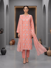BLUSHING PEACH LAWN Embroidered 3Pc Suit (Unstitched)
