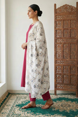 Embroidered Lawn Jaal with Sequins Shawl