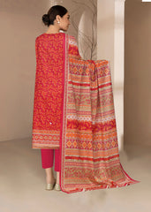 SHOCKING PINK AND ORANGE Lawn Printed 3Pc Suit (Unstitched)
