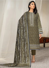 SHADES OF MEHNDI GREEN Lawn Printed 3Pc Suit (Unstitched)