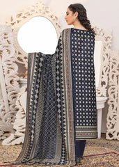 NAVY BLUE Lawn Printed 3Pc Suit (Unstitched)