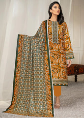 DARK MUSTARD Lawn Printed 3Pc Suit (Unstitched)