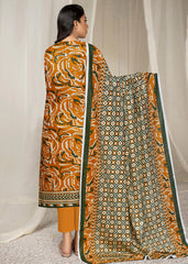 DARK MUSTARD Lawn Printed 3Pc Suit (Unstitched)
