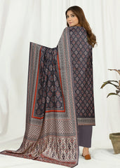 STEEL GREY Lawn Printed 3Pc Suit (Unstitched)
