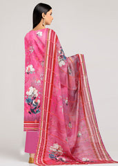 PINK Digital Printed Premium Lawn 3pc Suit (Unstitched)