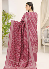 DEEP BLOSSOM PEACH, PINK & CREAM 3Pc Premium Dhanak Printed Suits (Unstitched)