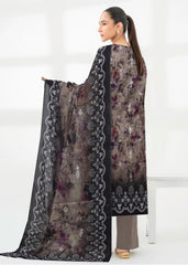 GREY & PURPLE Digital Printed Premium Lawn 3pc Suit (Unstitched)