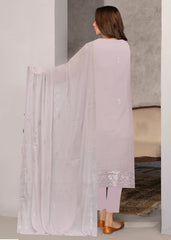 LILAC WITH LASER WORK AND SEQUINS Chiffon Embroidered 3Pc Suit (Unstitched)
