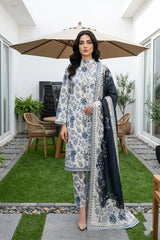 Digital Printed Premium Lawn Full suit with Fancy Diamond Dupatta 3pc(Unstitched)