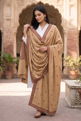 Doria Multi Twin Sequins Border Shawl
