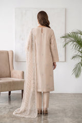 Chiffon Embroidered 3Pc Suit (Unstitched)