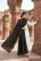 LAWN SHADOW 4 SIDE LACE WORK SHAWL