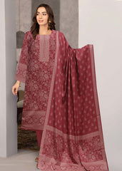 DEEP BLOSSOM PEACH 3Pc Premium Dhanak Printed Suits (Unstitched)