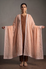 LAWN CRYSTAL CONTRAST CHICKAN KARI SHAWL