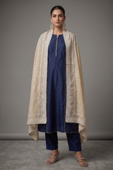 LAWN CRYSTAL CONTRAST CHICKAN KARI SHAWL