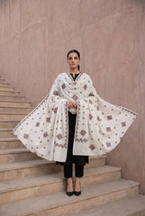 EMBROIDERED LAWN BALOCHI BOOTI WITH SEQUINS WORK SHAWL