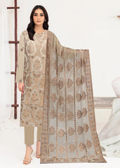SKIN WITH COPPER Chiffon Embroidered 3Pc Suit (Unstitched)
