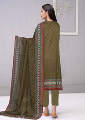 MEHNDI GREEN Digital Printed Premium Lawn 3pc Suit (Unstitched)