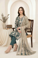 MYRTLE GREEN & LAUREL GREEN Printed Premium Lawn 3pc Suit (Unstitched)