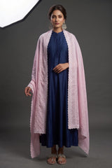 LAWN CRYSTAL CONTRAST CHICKAN KARI SHAWL