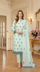 HONEYDEW Supreme Lawn 3pc suit with Luxury Voile Dupatta