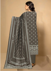 KHAKI GREEN 3Pc Premium Dhanak Printed Suits (Unstitched)