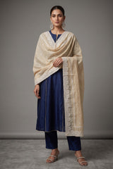 LAWN CRYSTAL CONTRAST CHICKAN KARI SHAWL