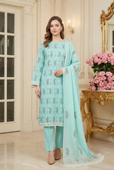 PASTEL VIRIDIAN Supreme Lawn 3pc suit with Luxury Voile Dupatta