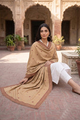 Doria Multi Twin Sequins Border Shawl