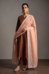 LAWN CRYSTAL CONTRAST CHICKAN KARI SHAWL