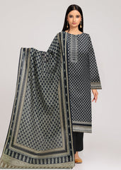 NAVY BLUE AND OLIVE GREEN Digital Printed Premium Lawn 3pc Suit (Unstitched)