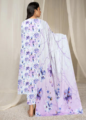 SHADES OF PURPLE 3pc Premium Doria linen suit with linen dupatta (Unstitched)