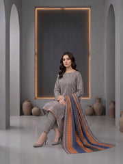 MULTI FLORAL PRINTED LAWN SUIT WITH VOILE DUPATTA 3Pc (Unstitched)