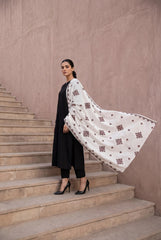 EMBROIDERED LAWN BALOCHI BOOTI WITH SEQUINS WORK SHAWL