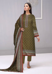 MEHNDI GREEN Digital Printed Premium Lawn 3pc Suit (Unstitched)