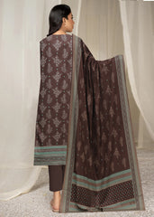 BRUNTEE BROWN 3Pc Premium Dhanak Printed Suits (Unstitched)